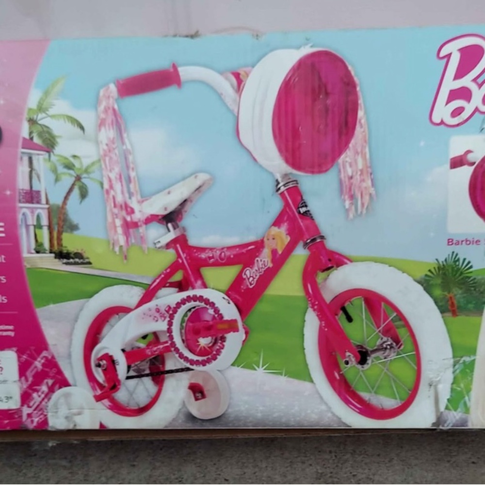 Barbie Pink Kids Bicycle with Tassels